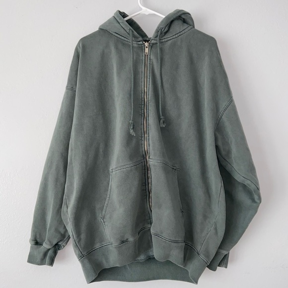 ON HOLD FOR BIN seafoam green carla hoodie - Picture 2 of 3